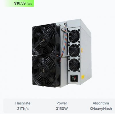 Bitmain Antminer KS5 Pro 21Th 3150W KHeavyHash 